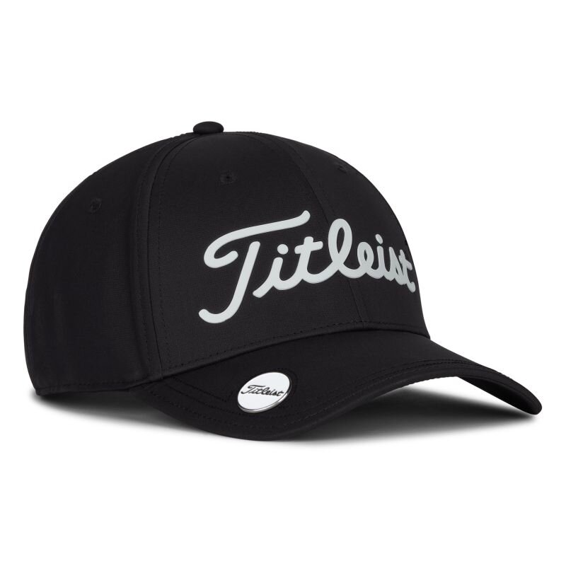 Players Performance Ball Marker Cap - Black/White Players Performance Ball Marker Cap - Black/White