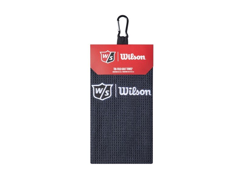 Wilson Staff Tri-Fold Golf Towel - Black Wilson Staff Tri-Fold Golf Towel - Black